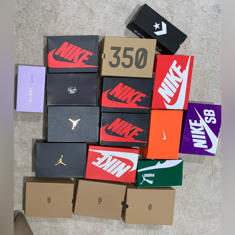 Shoe Box Jordan AF1 Nike Uggs Yeezy’s Converse Puma